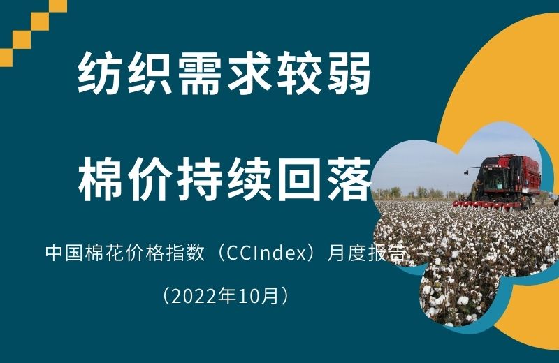 纺织需求较弱 棉价持续回落——中国棉花价格指数（CCIndex）月度报告（2022年10月）